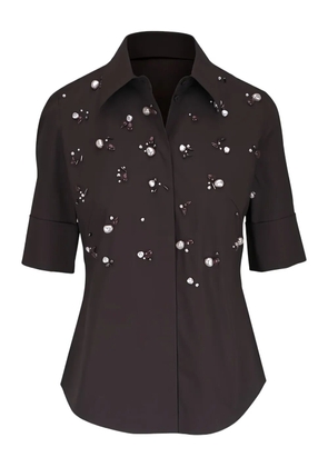 Dorothee Schumacher embellished short-sleeve blouse - Brown