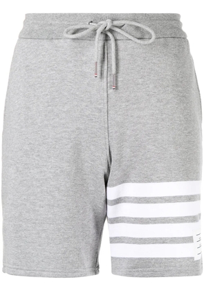 Thom Browne 4-Bar stripe track shorts - Grey