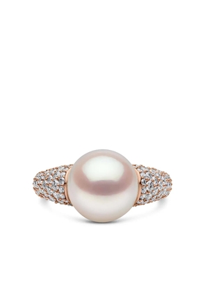 Yoko London O by Yoko diamond and pearl ring - Pink