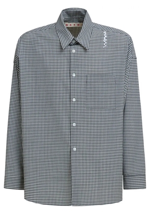 Marni check pattern shirt - Black