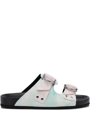 Pierre Hardy Beach Ridider tie-dye sandals - Green