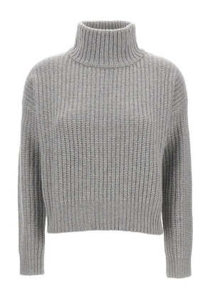 Lisa Yang high-neck ribbed sweater - Grey