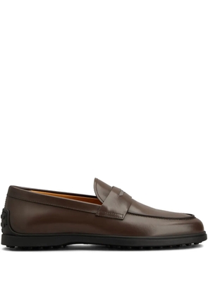 Tod's leather penny loafers - Brown