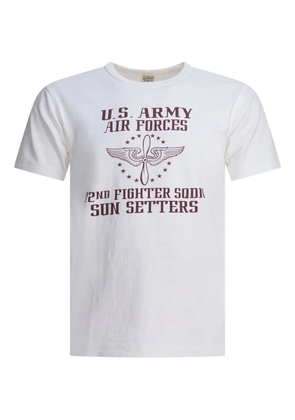 Buzz Ricksons graphic-print T-shirt - White