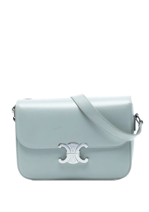 Celine Pre-Owned 2019 Classique Shiny Calfskin Triomphe crossbody bag - Blue