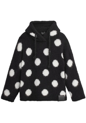 Marc Jacobs Brushed Spots knit hoodie - Black