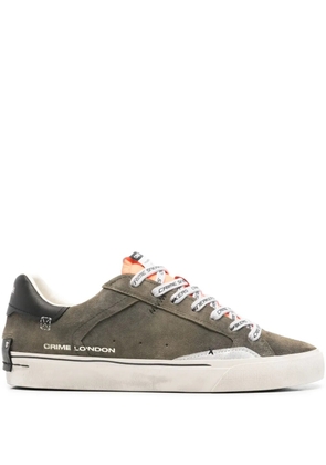 Crime London leather sneakers - Green