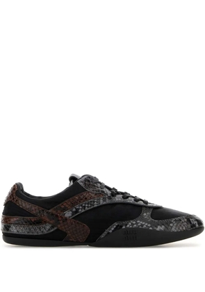 Miu Miu snake-effect sneakers - Black
