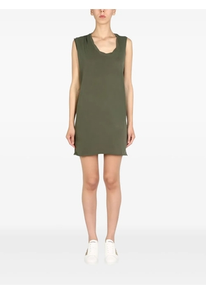 DSQUARED2 raw-cut sleeveless mini dress - Green