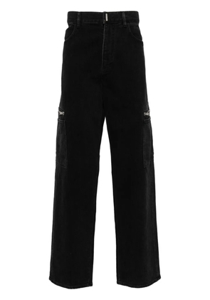 Givenchy logo-print straight-leg jeans - Black