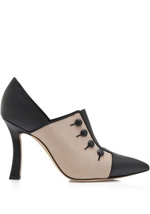 Manolo Blahnik button heel pumps - Black
