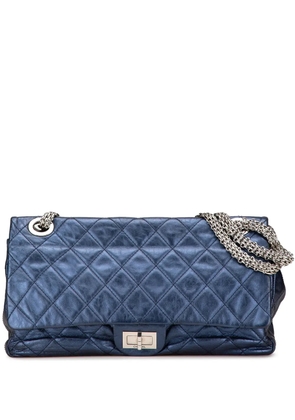 CHANEL Pre-Owned 2008-2009 Reissue 2.55 Aged Metallic Calfskin Flap 226 shoulder bag - Blue