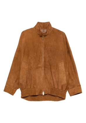DARKPARK leather bomber jacket - Brown