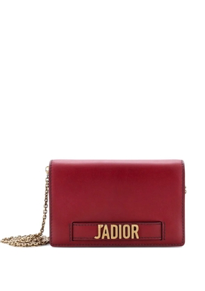 Christian Dior Pre-Owned J'Adior Wallet on Chain Leather crossbody bag - Red