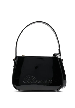 Blumarine logo-detail leather mini bag - Black