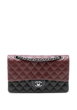 CHANEL Pre-Owned 2013-2014 Medium Classic Tricolor Lambskin Double Flap shoulder bag - Black