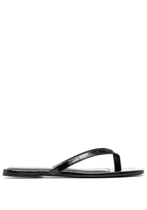 TOTEME square-toe flip-flops - Black