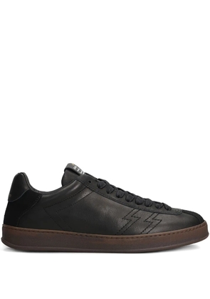 Stkn leather sneakers - Black