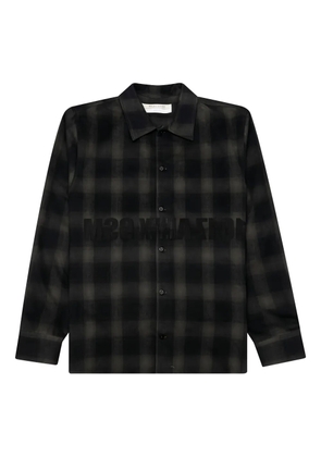 6 MONCLER 1017 ALYX 9SM plaid-pattern shirt - Black