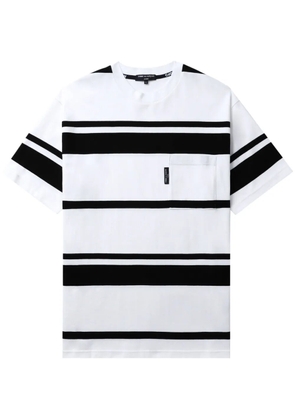 Comme des Garçons Homme striped cotton T-shirt - White