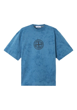 Stone Island logo graphic-print T-shirt - Blue