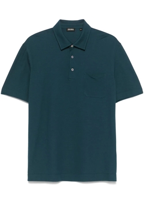 Zegna cotton polo shirt - Blue