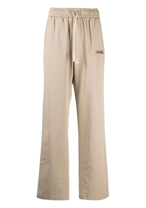 Palm Angels side-stripe straight-leg trousers - Neutrals
