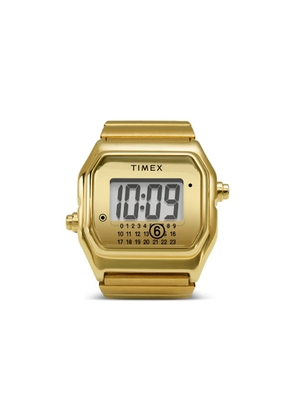 MM6 Maison Margiela x Timex gold digital 24mm watch
