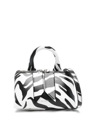 The Attico zebra-print tote bag - Black