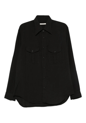Husbands double-pocket cotton shirt - Black