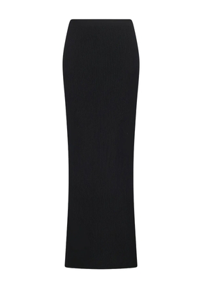 Canessa ribbed cashmere midi skirt - Black