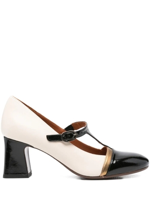 Chie Mihara 70mm T-bar block-heel pumps - Black