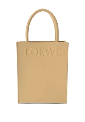 LOEWE embossed handle tote bag - Neutrals