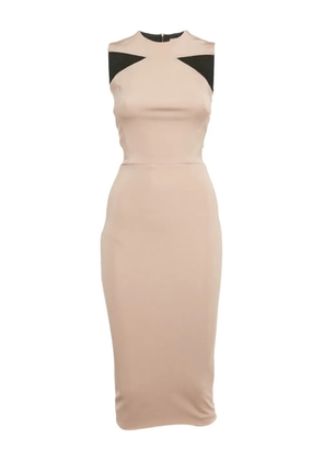 Victoria Beckham slim midi dress - Neutrals