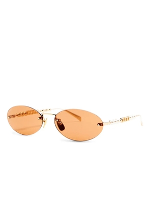 Gucci Eyewear oval-frame sunglasses - Gold