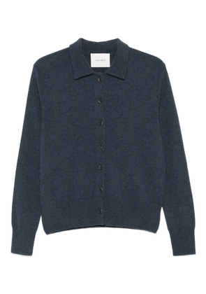 Lisa Yang Suzette polo-neck button cardigan - Blue