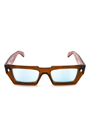 Kador rectangle-frame tinted sunglasses - Brown