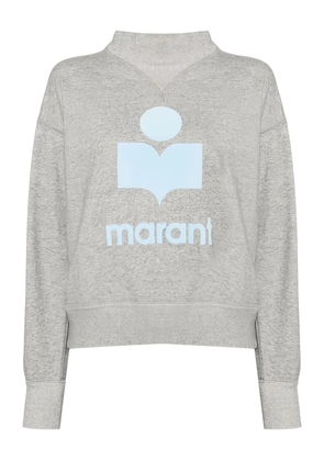 ISABEL MARANT logo high-neck sweatshirt - Grey
