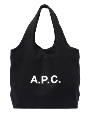 A.P.C. Ninon logo-print tote bag - Black