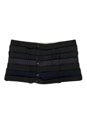 HODAKOVA multi-layer mini skirt - Black