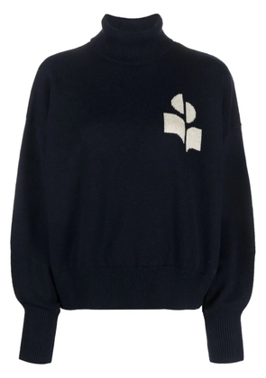 MARANT ÉTOILE Nash logo-intarsia sweater - Blue