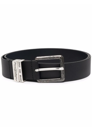 Diesel B-Guarantee-A leather belt - Black