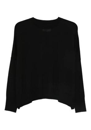 LABORATORIO CAPRI long-sleeved knitted sweater - Black