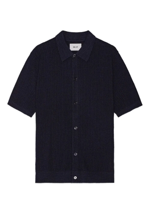 NN07 Nolan ribbed shirt - Blue