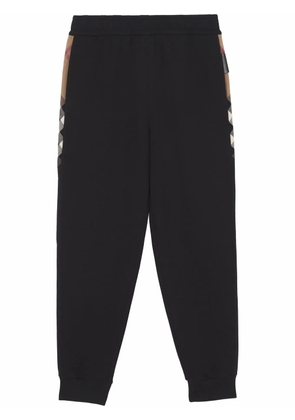 Burberry Stephan Vintage Check-detail track pants - Black
