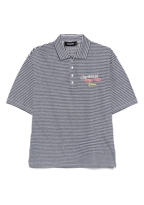 DSQUARED2 linen polo shirt - Blue