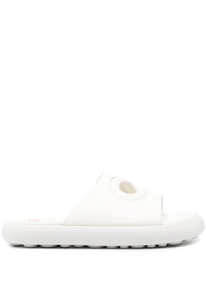 Camper Pelotas Flota Twins leather slides - White