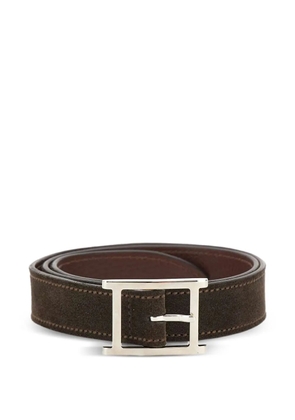 Orciani rectangular-buckle belt - Brown