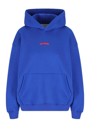 Giada Benincasa Ciao Amore embroidered hoodie - Blue