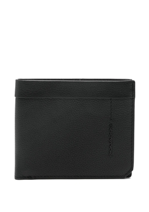 PIQUADRO grained wallet - Black